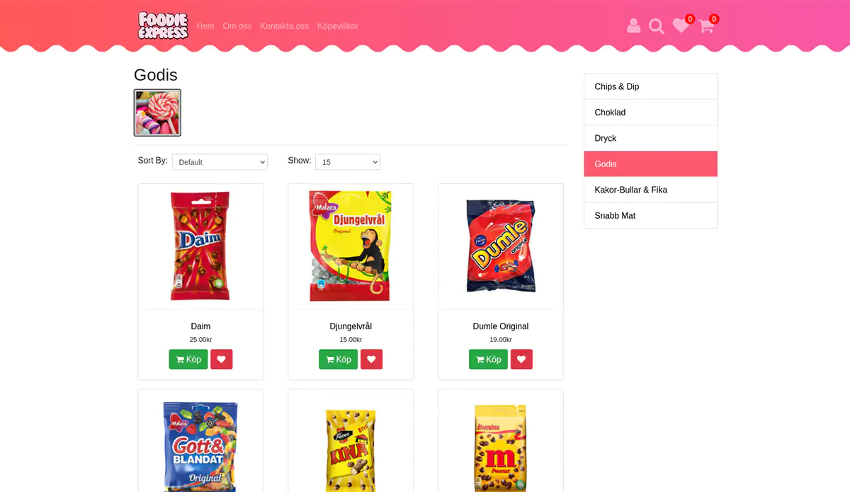 نمونه کار وب سایت فودی اکسپرس